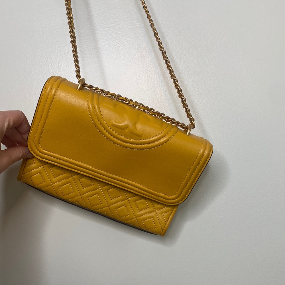 Yellow Tory Burch Shoulder Bag